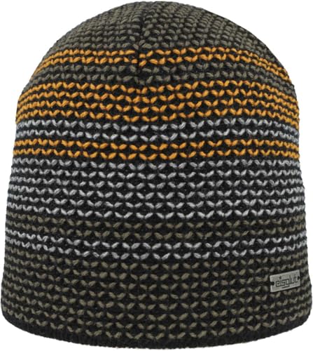 Eisglut Unisex Arrono Strickmütze, Schwarz.kurkuma, Einheitsgröße EU von Eisglut