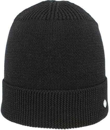 Eisglut Strickmütze Mit Umschlag Komplett Gefüttert Breal Designed In Germany, Schwarz, Einheitsgröße EU von Eisglut