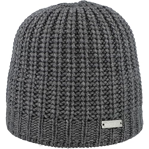Eisglut Unisex Hazell Merino Mütze, Grau Mel., Einheitsgröße EU von Eisglut