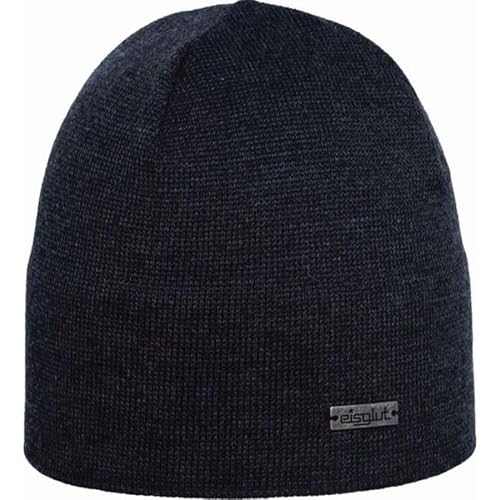 Eisglut Unisex Primog Merino XL Beanie-Mütze, Anthrazit, XL EU von Eisglut