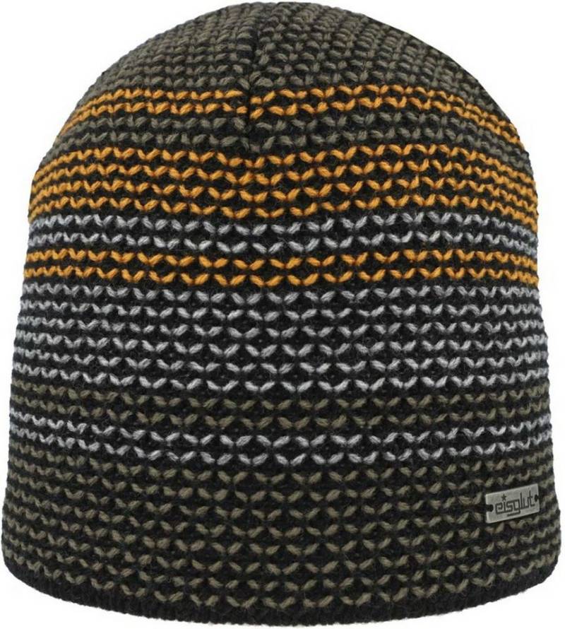 Eisglut Strickmütze Arrono SCHWARZ/KURKUMA von Eisglut