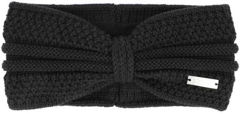 Eisglut Strickmütze Esmeraldal Merino SCHWARZ von Eisglut