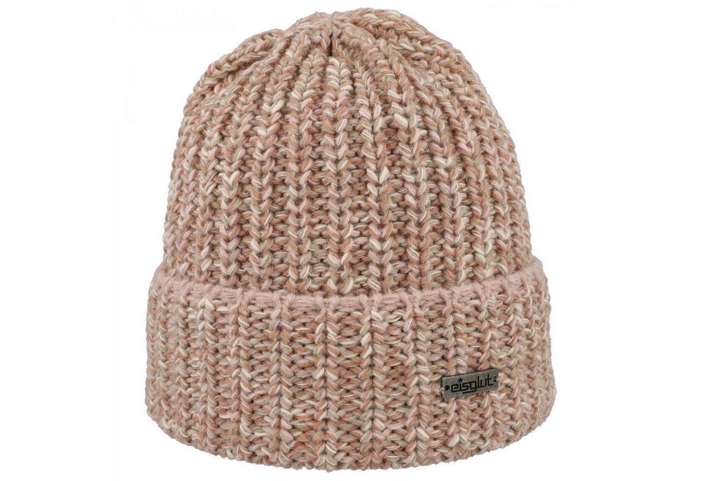 Eisglut Strickmütze Jia grob gestrickte Mütze warm Umschlag puder von Eisglut