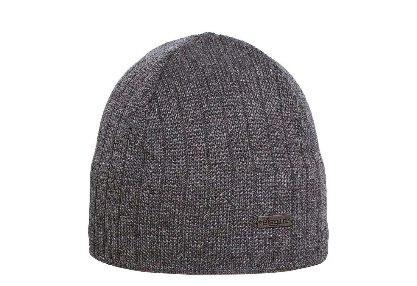 Eisglut Strickmütze Tex Merino grau melange von Eisglut