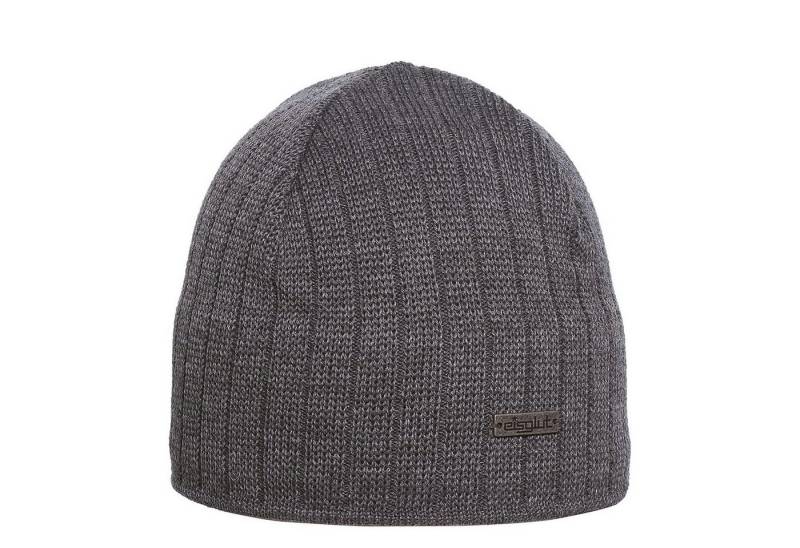 Eisglut Strickmütze Tex Merino grau melange von Eisglut