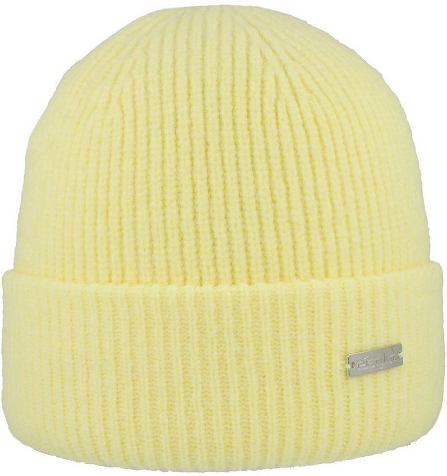 Eisglut Strickmütze Undinel Strickmütze mit Umschlag Zitronengelb von Eisglut