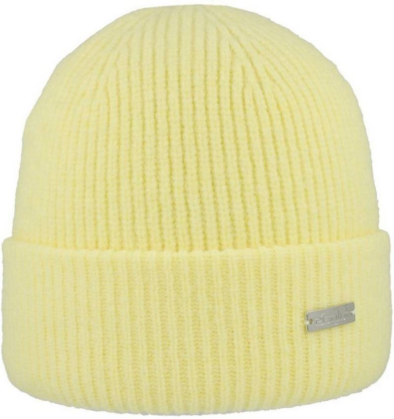 Eisglut Strickmütze Undinel Strickmütze mit Umschlag Zitronengelb von Eisglut