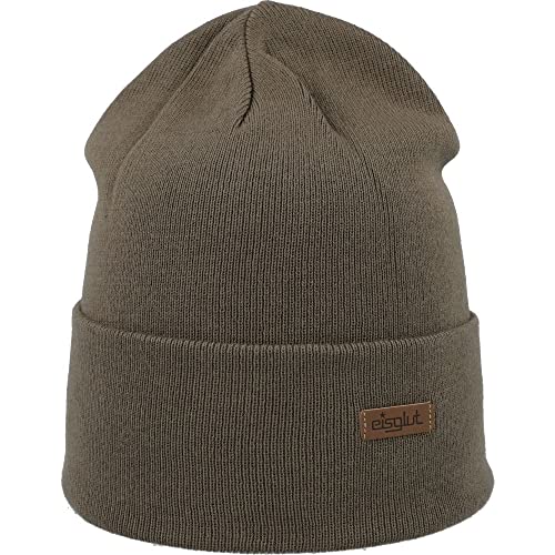 Eisglut Unisex Kinder Tonikids Cotton Beanie-Mütze, Taupe, S 55-56cm von Eisglut