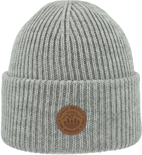 Eisglut Unisex Unityo Strickmütze, Silber Mel, One Size von Eisglut