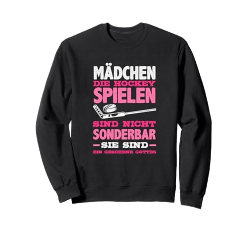 Mädchen Die Hockey Spielen Lustiges Eishockey Sweatshirt von Eishockey Hockey Hockey Fan Eishockey Fan Puck