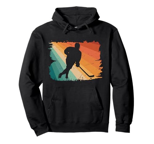 Retro Eishockeyspieler Eishockey Kinder Jungs Männer Pullover Hoodie von Eishockeyspieler Eishockey Coole Geschenkideen