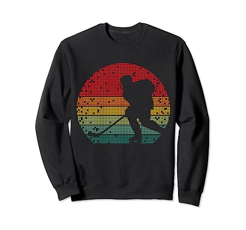 Retro Eishockeyspieler Eishockey Kinder Jungs Männer Sweatshirt von Eishockeyspieler Eishockey Coole Geschenkideen