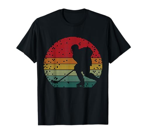 Retro Eishockeyspieler Eishockey Kinder Jungs Männer T-Shirt von Eishockeyspieler Eishockey Coole Geschenkideen