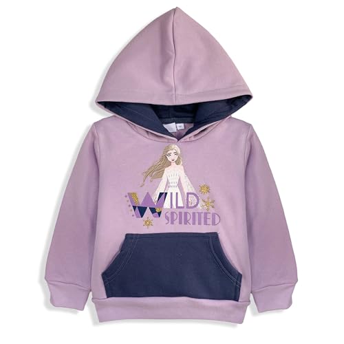 Eiskönigin Hoody Anna und ELSA Kapuzenpullover Hoodie Pullover mit Kapuze (110, Lila) von Eiskönigin