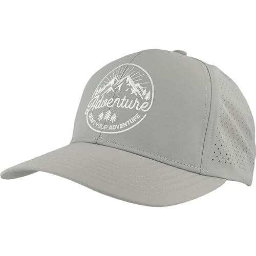 Eisley Unisex Adventure Cap mit UPF50+ / atmungsaktiv & schnell trocknend/Klettverschluss, Silber, Einheitsgröße von Eisley
