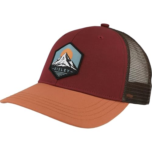 Eisley Unisex Glacier Cap aus 100% recyceltem Polyester/atmungsaktiv & schnell trocknend/Snapbackverschluss, Bordeaux, Einheitsgröße von Eisley