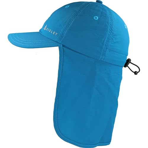 Eisley Unisex Kinder Kairo Kids Cap Mit UPF50+ Atmungsaktiv & Schnell Trocknend Nackenschutz Kordelzug, Ozean, XS EU von Eisley