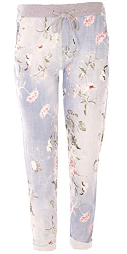 Damen Jogginghose Größe 36/38 bis 48/50 Sweatpants mit Stern Anker Camouflage und Uni Farben (42/44, J05) von Eitex