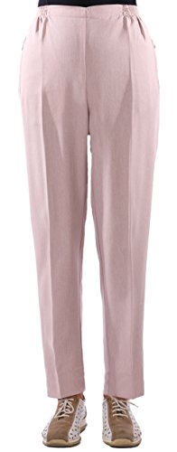 Eitex Damen Seniorenhose Schlupfhose mit Gummizug Kurzgröße ideal für pflegebedürftige Omas einfach anzuziehen und super pflegeleicht (36/38, Rose) von Eitex