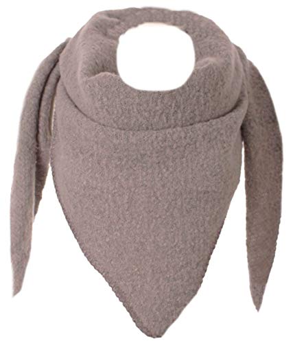 Eitex Damen XXL Schal 3 Eck Tuch flauschig Warm Stola Poncho Herbst Winter Schal (dunkelgrau) von Eitex