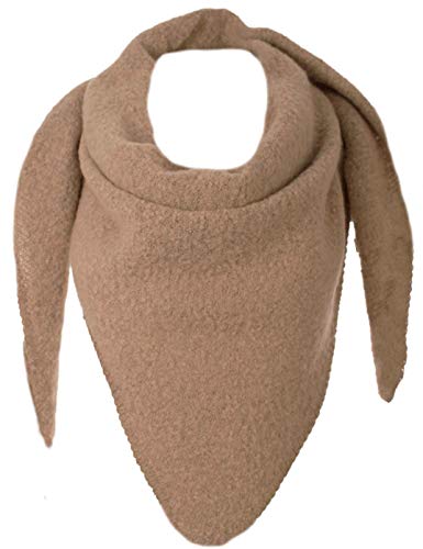 Eitex Damen XXL Schal 3 Eck Tuch flauschig Warm Stola Poncho Herbst Winter Schal (schlamm) von Eitex