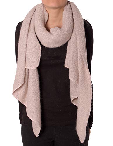 Eitex Damen offener kuscheliger Schal XXL Schal sanftes Material Viskose und Wolle Gemisch warm Stola (rosa) von Eitex
