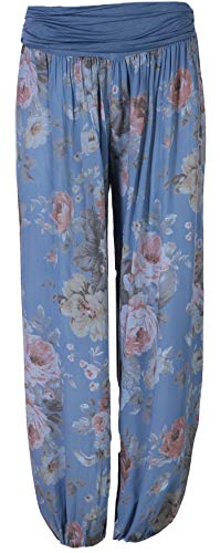 Eitex Leichte Haremshose OneSize in Viele Muster bis Größe 50 Übergröße Damen Sommerhose Pumphose Haremshose (H03, Einheitsgröße (Gr. 34-40)) von Eitex