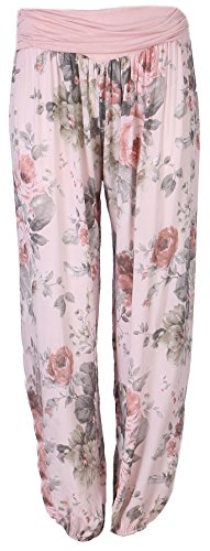 Eitex Leichte Haremshose OneSize in Viele Muster bis Größe 50 Übergröße Damen Sommerhose Pumphose Haremshose (H05, Einheitsgröße (Gr. 34-40)) von Eitex