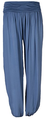 Eitex Leichte Haremshose OneSize in Viele Muster bis Größe 50 Übergröße Damen Sommerhose Pumphose Haremshose (H40, Einheitsgröße große Größen (Gr. 42-50)) von Eitex