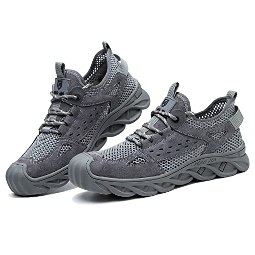 Eivaza Sicherheitsschuhe Arbeitsschuhe Leicht Sportlich Stahlkappenschuhe Atmungsaktiv Sneaker mit Stahlkappe Herren Order Damen,C-grau,EU39 Eivaza Sicherheitsschuhe Arbeitsschuhe Leicht Sportlich Stahlkappenschuhe Atmungsaktiv Sneaker mit Stahlkappe Herren Order Damen,C-grau,EU39 von Eivaza