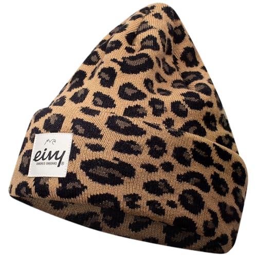 Eivy Damen Watcher Beanie-Mütze, Leopard, Einheitsgröße EU von Eivy