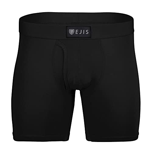 Ejis Schweißabwehr-Boxershorts | Eingriff | Schweißsichere Mikro-Modalfaser (Black, 3XL) von Ejis