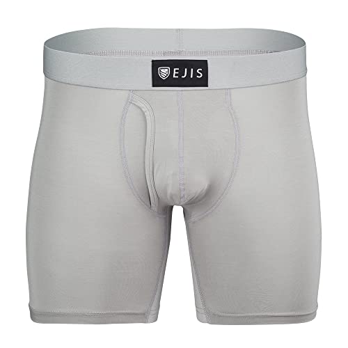 Ejis Schweißabwehr-Boxershorts | Eingriff | Schweißsichere Mikro-Modalfaser (Grey, L) von Ejis