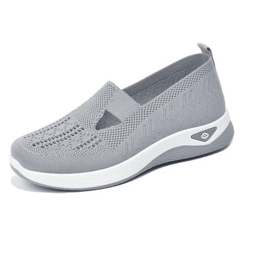 Ejoyiso Annelie Sommerschuh Damen, Comfortable Orthopaedic Mesh Shoes Leicht, Atmungsaktiv, Slip-On Rutschfeste Sohle (B, Erwachsene, 43, Numerisch, EU Schuhgrößensystem, M) von Ejoyiso