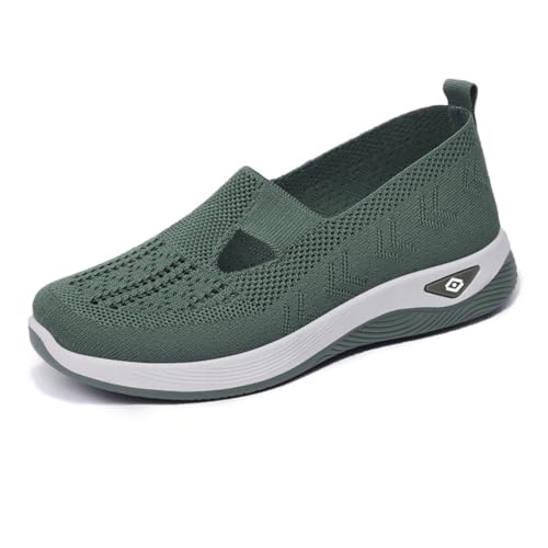 Ejoyiso Annelie Sommerschuh Damen, Comfortable Orthopaedic Mesh Shoes Leicht, Atmungsaktiv, Slip-On Rutschfeste Sohle (C, Erwachsene, 44, Numerisch, EU Schuhgrößensystem, M) von Ejoyiso