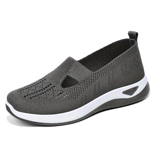 Ejoyiso Annelie Sommerschuh Damen, Comfortable Orthopaedic Mesh Shoes Leicht, Atmungsaktiv, Slip-On Rutschfeste Sohle (G, Erwachsene, 44, Numerisch, EU Schuhgrößensystem, M) von Ejoyiso