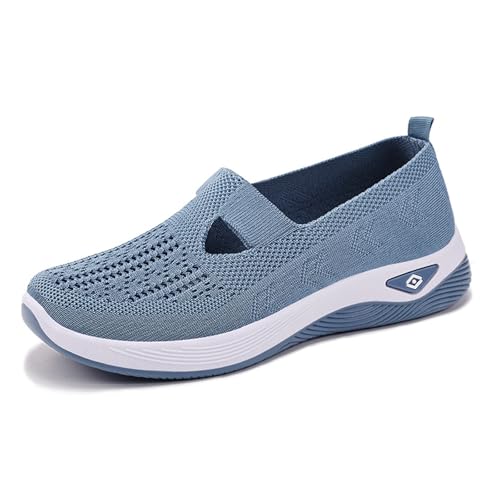 Ejoyiso Annelie Sommerschuh Damen, Comfortable Orthopaedic Mesh Shoes Leicht, Atmungsaktiv, Slip-On Rutschfeste Sohle (L, Erwachsene, Damen, 37, Numerisch, EU Schuhgrößensystem, M) von Ejoyiso