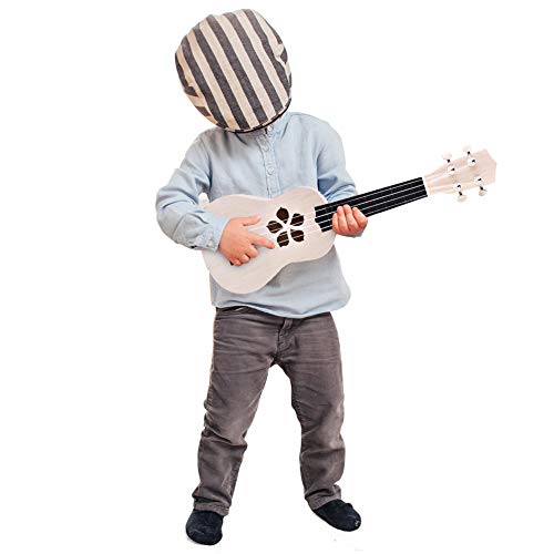 Kinder Ukulele 21 Zoll, Naturholz DIY Ukulele Kit 4-saitige Anfänger Hobby Ukulele Kinder Kindergitarre Musikinstrumente Erwachsene Einfache Montage von Ejoyous
