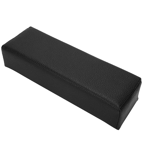 Nagelkunst Handkissen, Maniküre Nagel Handkissen Weiches Nagelkunst-Kissen PU Leather Handauflage für Nagelstudio, Salon Art Nagel Kunst, 30 x 9,5 x 6,5 cm (Black) von Ejoyous