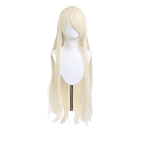 Cosplay-Perücken mit Pony 100 cm lange, gerade, mehrfarbige Damenperücke Modedekoration (Color : 1, Size : 100cm) von EkeNoz