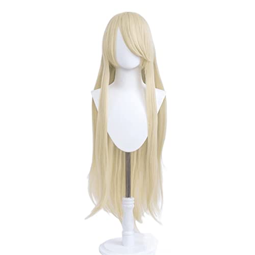 Cosplay-Perücken mit Pony 100 cm lange, gerade, mehrfarbige Damenperücke Modedekoration (Color : 2, Size : 100cm) von EkeNoz