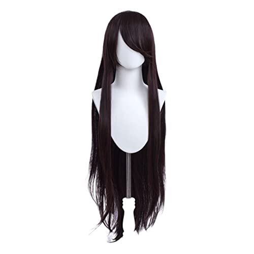 Cosplay-Perücken mit Pony 100 cm lange, gerade, mehrfarbige Damenperücke Modedekoration (Color : 31, Size : 100cm) von EkeNoz