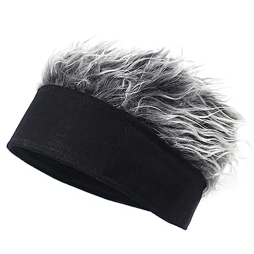 Herren-Perücke, Haarband, kurzes Haar, Zoll, hübscher Kopf, Set in verschiedenen Stilen, modisches Perücken-Haar-Set Modedekoration (Color : 1, Size : 1) von EkeNoz