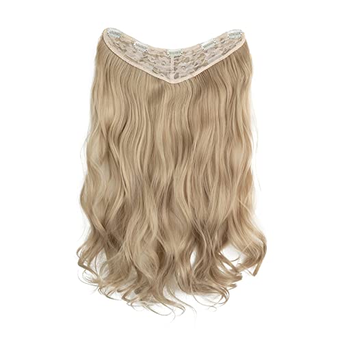 Natürliche Perücke for Frauen mit langen lockigen Haaren und großen Wellen in einteiligen, flauschigen V-förmigen Haarverlängerungen Modedekoration (Color : 10, Size : 26 inch) von EkeNoz