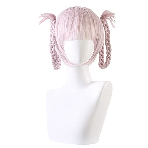 Rosa Twisted Braid Perücke Anime Cosplay Perücke Damen Haarset Modedekoration von EkeNoz