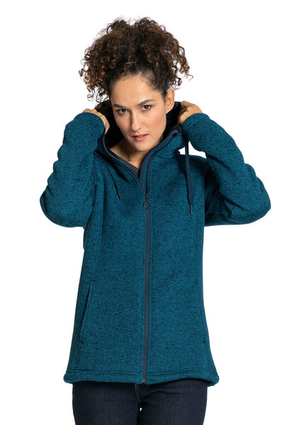 Ekline Elkline Damen Fleecejacke Fireplace | Strickfleecejacke mit Kapuze | 2014091 von Ekline