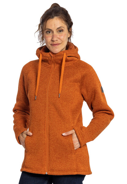 Ekline Elkline Damen Fleecejacke Fireplace | Strickfleecejacke mit Kapuze | 2014091 von Ekline