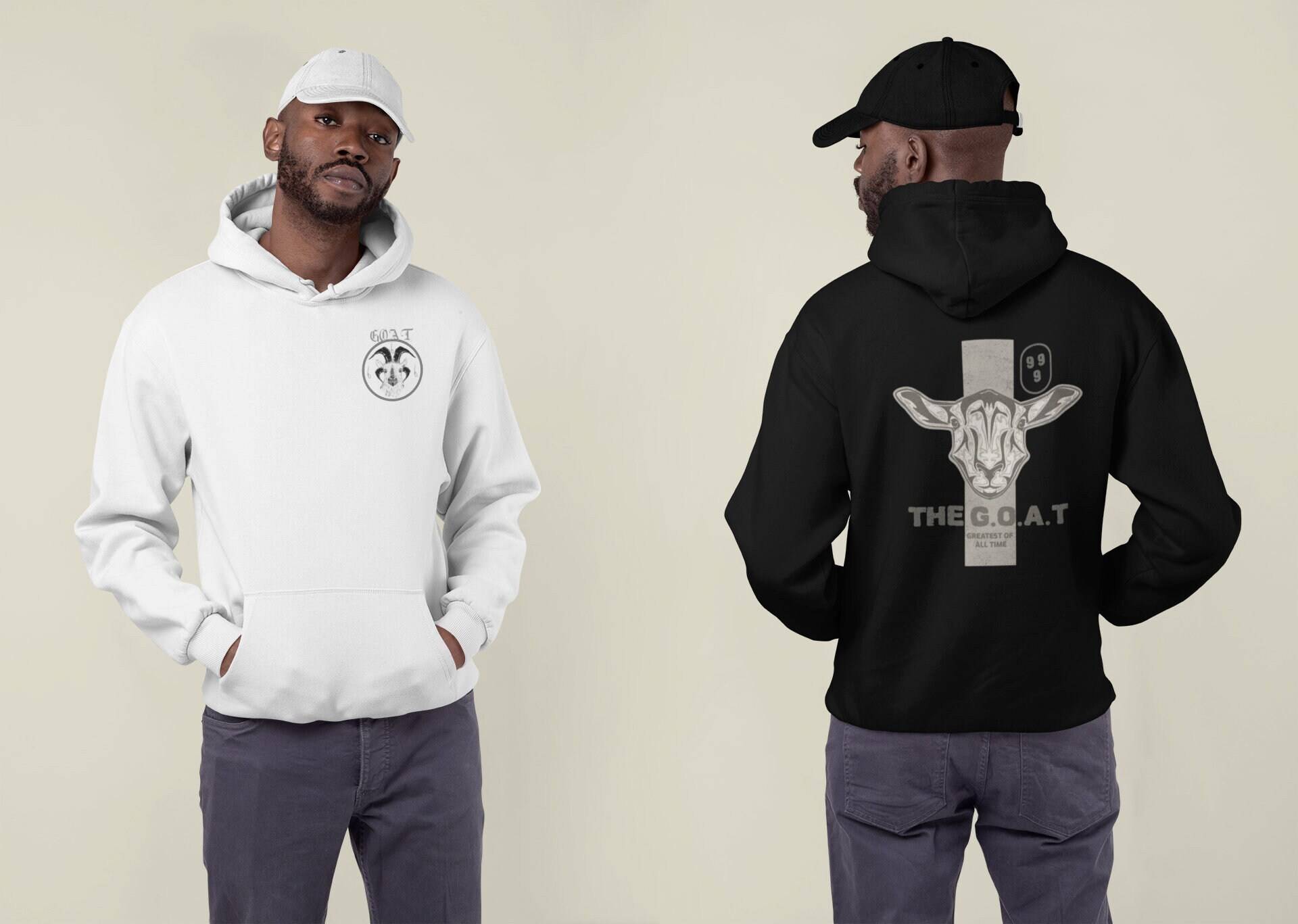 Goat Greatest Of All Time Hoodie Erwachsene Unisex Nublend® Kapuzenpullover von EkloApparel