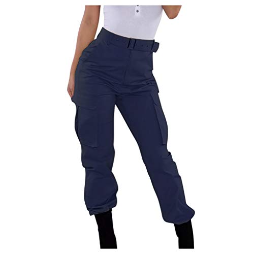Damen Hose Solide Militär-Tasche Freizeithose Kampfhose Cargohose, blau, 27-32 Damen Hose Solide Militär-Tasche Freizeithose Kampfhose Cargohose, blau, 27-32 von Ekmzaq