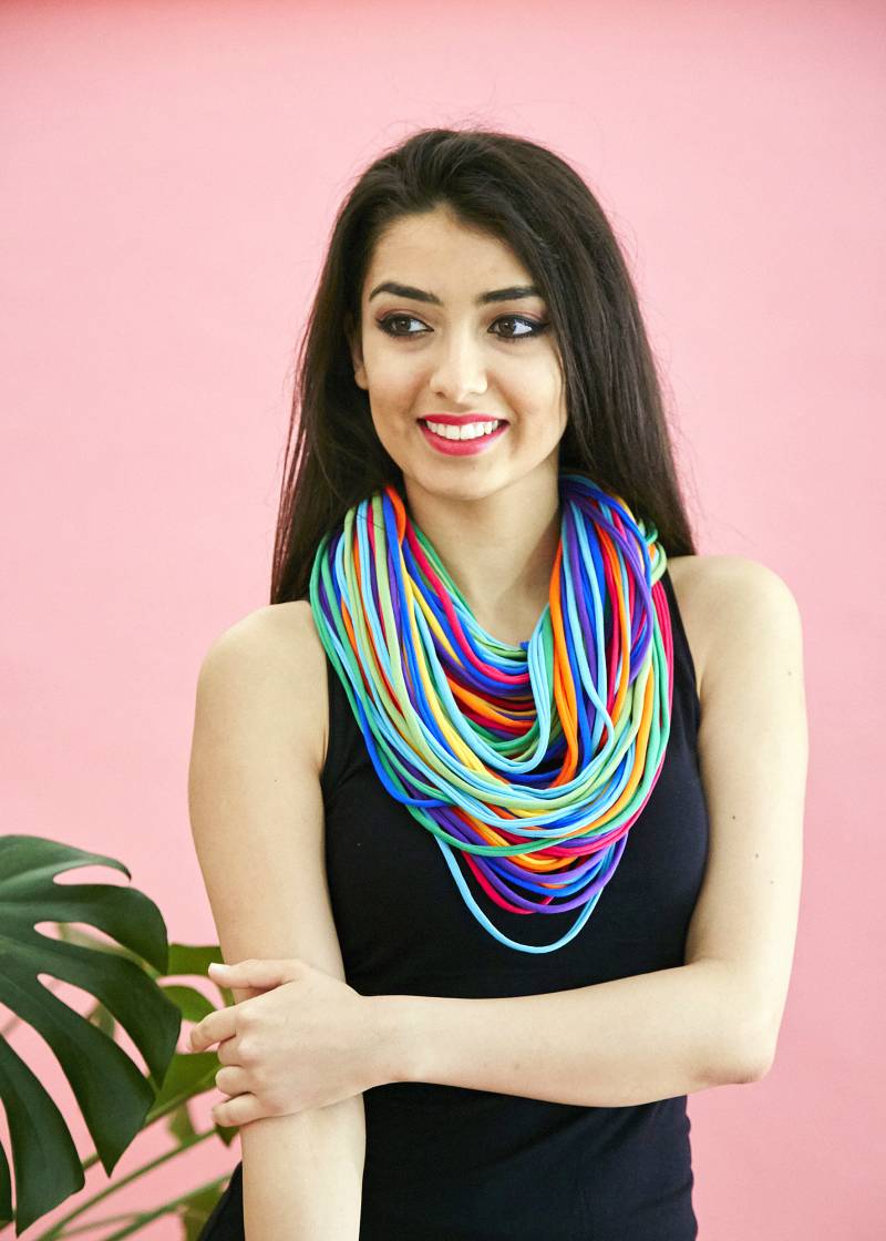 strickkette, Rundschal Tube Schlauchschal, Loop Regenbogenfarbe strickkette, Rundschal Tube Schlauchschal, Loop Regenbogenfarbe von Ekoszale